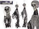 Hängendes Dekoratives Schädel 50 X 85 Cm Halloween Karnevalsaccessoires