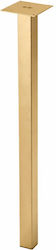 Finetto Метален Крак За Маса Малка Маса Офис 5x5см Златист