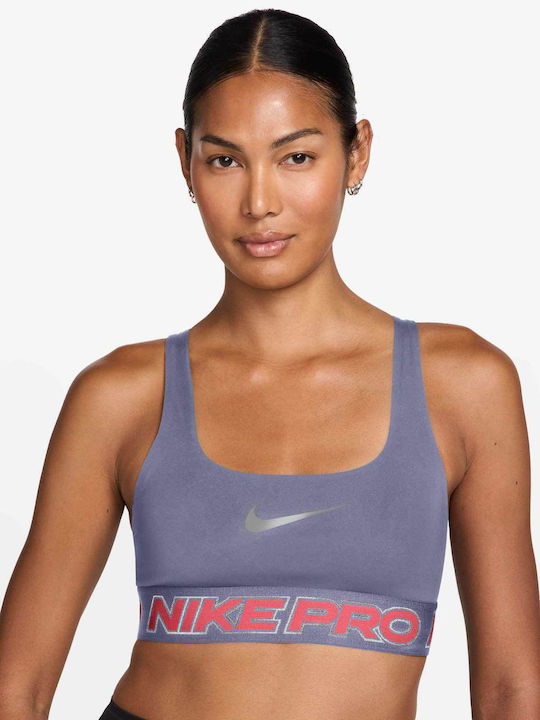 nike pro sports bra purple