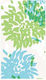 Χαρτοπετσέτες Guest Chrysanthemum Turquoise Lime 10.8x19.8cm Caspari 15 Tεμάχια