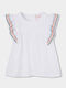 Kids Top Short-sleeved White