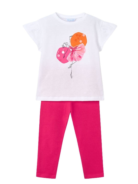 Kids' Set with Leggings Summer 2pcs Red
