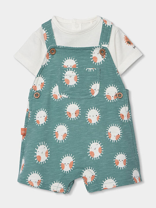 Kids Clothing Set with Summer Pants 2 Pieces Green
