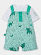 Kids Clothing Set with Pants Summer 2 Pieces Green
