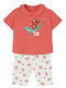 Kids Clothing Set with Leggings Summer 2 Pieces Salmon