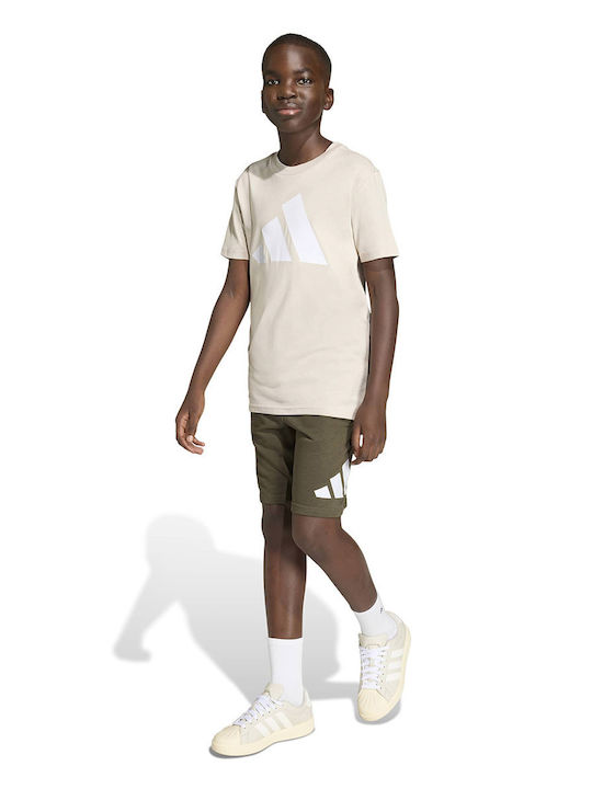 adidas Kids' Set with Shorts Summer 2pcs Beige