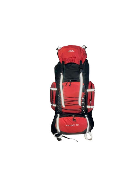 Bergsteigerrucksack 90Es Rot