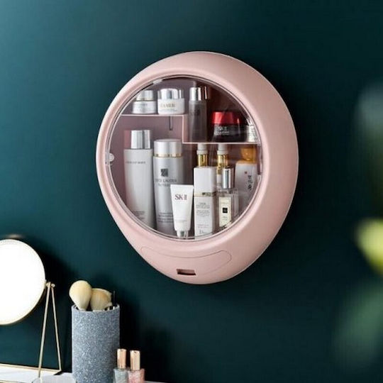 Wall Mounted Bathroom Shelf 33.3x10x38.5cm Pink