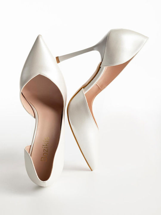 Pantofi cu toc cu Toc Stiletto Albe