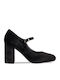 Pumps mit Riemchen Schwarz