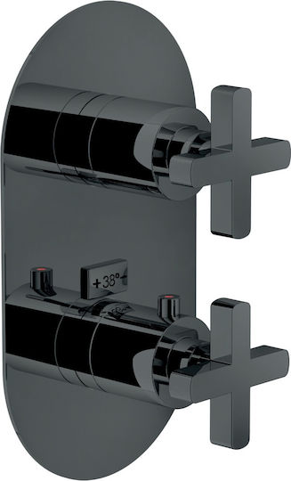 Nobili Built-in Faucet Mixer for Shower Silver