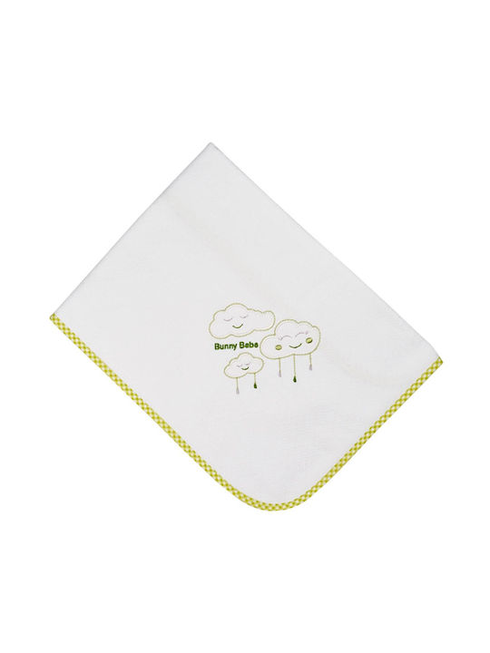 Bunny Bebe Pique Changing Pad Green 90x90cm.