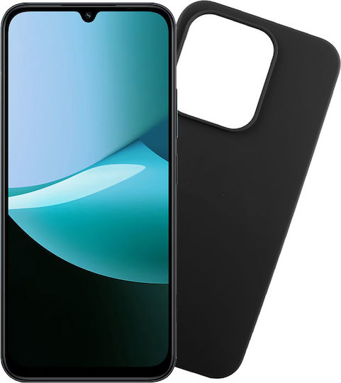 Volte-Tel Silicone Back Cover with Neck Strap Black for Redmi 15C 5G