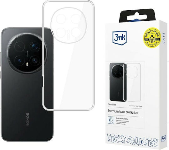3MK Umschlag Rückseite Silikon / Gehärtetes Glas Transparent (Honor Magic8 Pro)