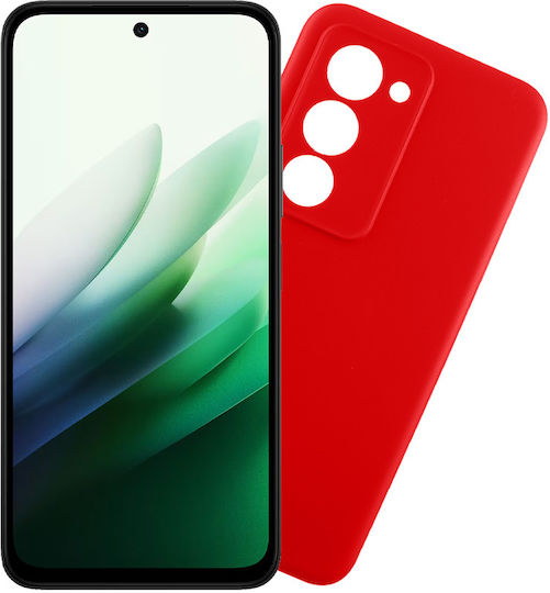 Volte-Tel Silicone Back Cover with Neck Strap Red Redmi 15