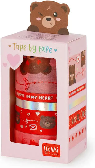 Legami Adhesive Tape Set 5 Pieces Teddy Bear