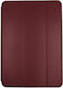 Oem Tri-Fold Klappdeckel Leder Samsung Galaxy Tab A9 8.7 Burgundisch