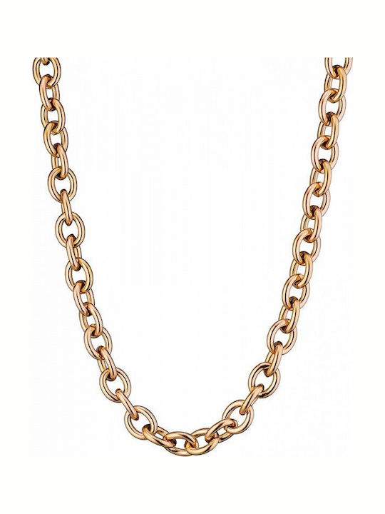 Oxzen Chain Neck made of Steel Gold-plated