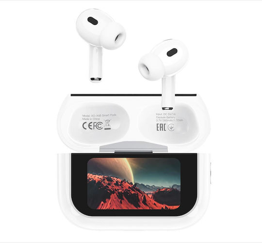 X48 In-Ear Bluetooth-Freisprecheinrichtung Kopfhörer mit Schweißresistenz und Ladeetui Weiß