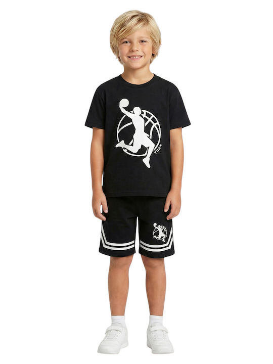 Trax Kids' Set with Shorts Summer 2pcs Black