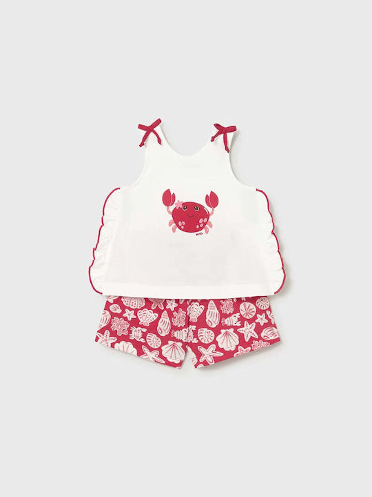Kids' Set with Shorts Summer 2pcs Red