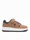 Kids Sneakers with Scratch Tabac Brown