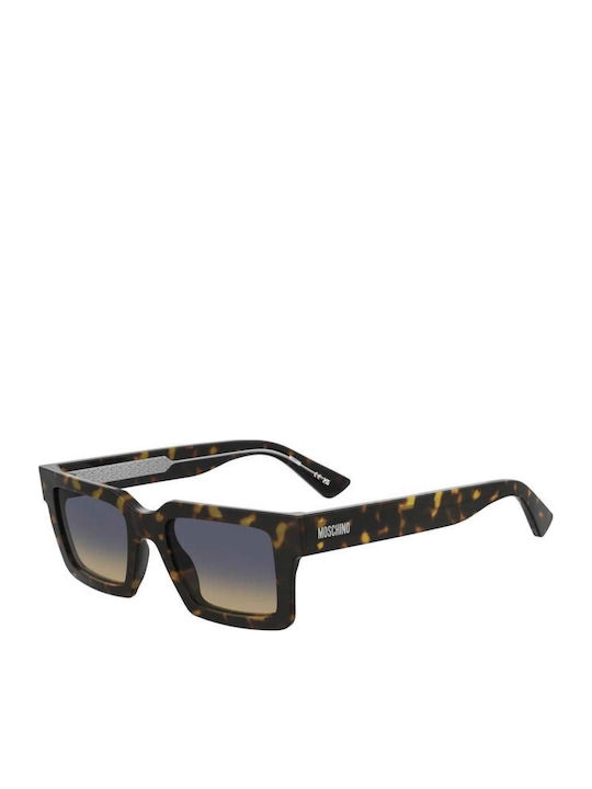Moschino Unisex Sunglasses with Blue Frame and ...