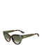 Moschino Unisex Sunglasses with Green Horn-Rimmed Frame and Green Lens MOS208/S PHW/9K