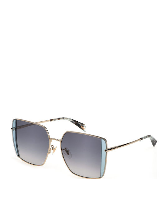 Police Women's Sunglasses with Blue Metallic Fr...