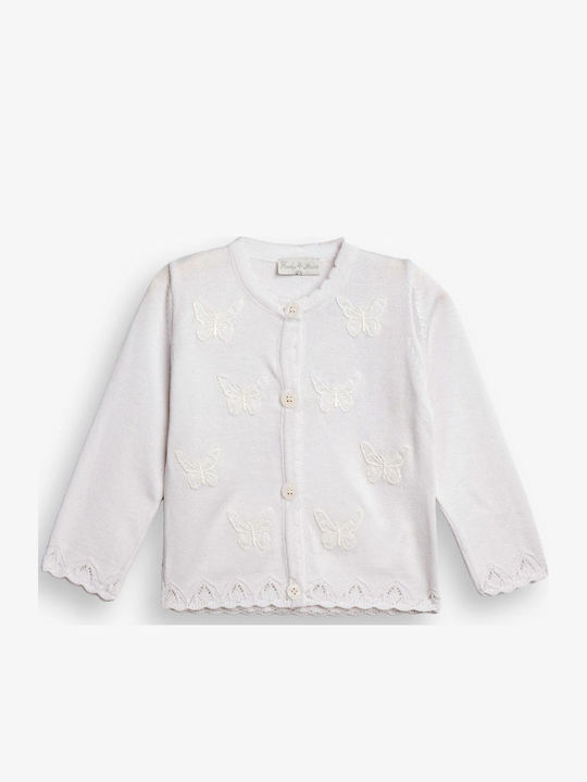 Funky Kids Cardigan Cotton White