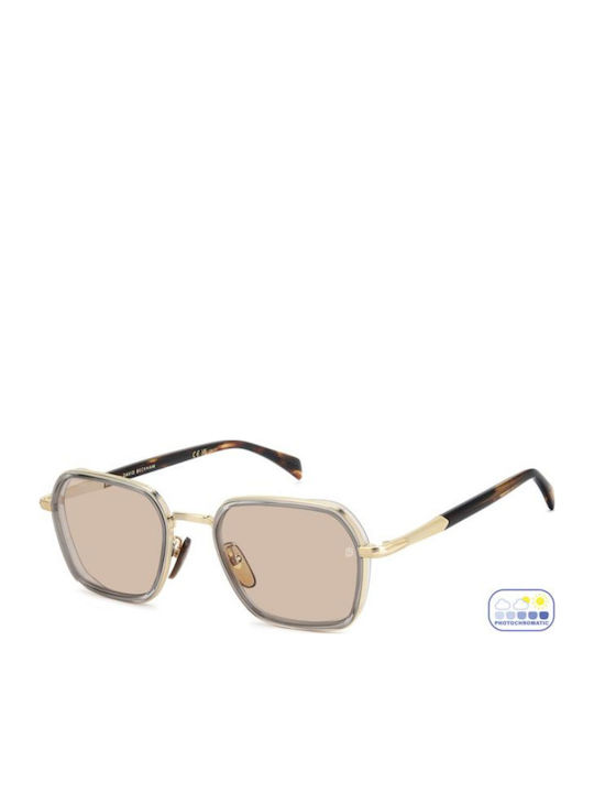 David Beckham Unisex Sunglasses with Gold Metal...
