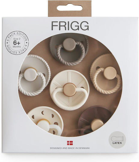 Frigg Πιπίλες Καουτσούκ Νυκτός για 6-18 μηνών 6τμχ