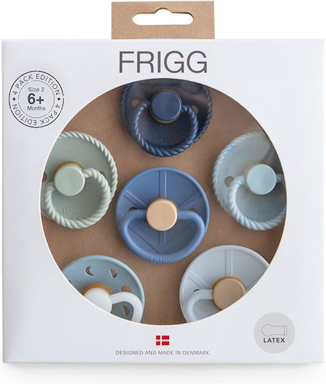 Frigg Pacifiers Rubber Night for 6-18 months 6pcs