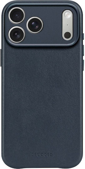 Decoded Case Iphone 17 Pro Max Magsafe In Shockproof Leather Blue