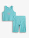 Kids' Set with Leggings Summer 2pcs Turquoise