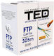 Ted Electric Accesoriu De Rețea Cablu Ftp Cat 5e Cupru 0.52mm 305m Ectr
