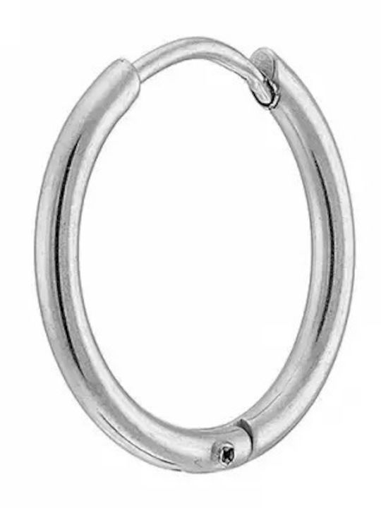 Oxzen Men's Earrings Hoops made of Steel