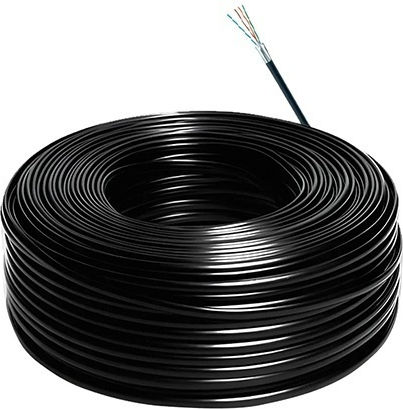 Καλωδιο Utp Χαλκινο 0.5mm Cat 5e 305m Μαυρο Hikvisision