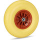 Relaxdays Wheelbarrow Wheel 4.00-6 Solid Rubber...