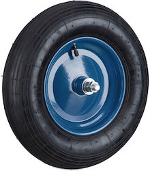 Relaxdays Wheelbarrow Wheel Pneumatic Blue Rim ...