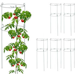 Set 6 Round Trellises Relaxdays Green 76 Cm
