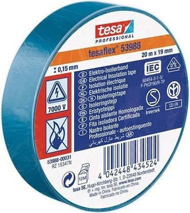 Tesa Isolierband 19mm x 20m 10Stück Tesaflex Blau