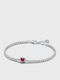 Sharks Bay Clothing Women's Bracelet Rosette made of Silver with Zircon