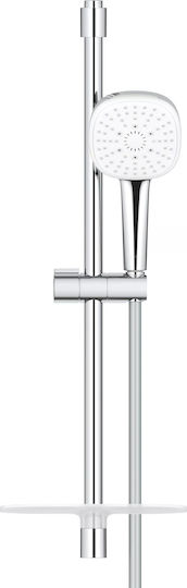 Grohe Tempesta Cube 110 Duschsäule 27576003 Wandmontiert 600 Mm 3 Funktionen Regal Hochglanz Chrom