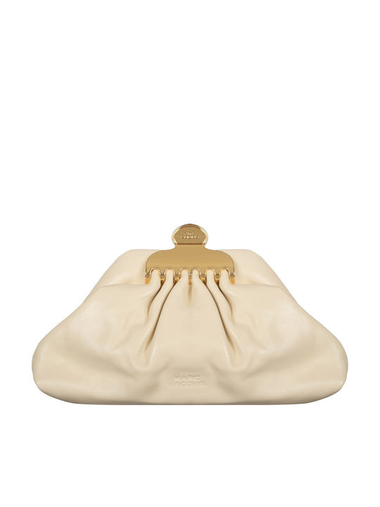Leather Women's Clutch Ecru