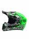 FIXATO Verde Cască Moto Motocross