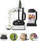 Kenwood Мултифункционален хранителен процесор 1000W с Купа 3лт и Кана Блендер Черен