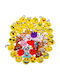 Mini Emoji Baumwolle Schlüsselring Taschenanhänger 5cm Party Tasche Geschenk Kinder Party Geburtstag 38 Stück