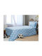 Beauty Home Sheet Set Single from Cotton & Polyester Blue 170x240cm