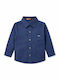 Kinder Hemd Langarm Blau